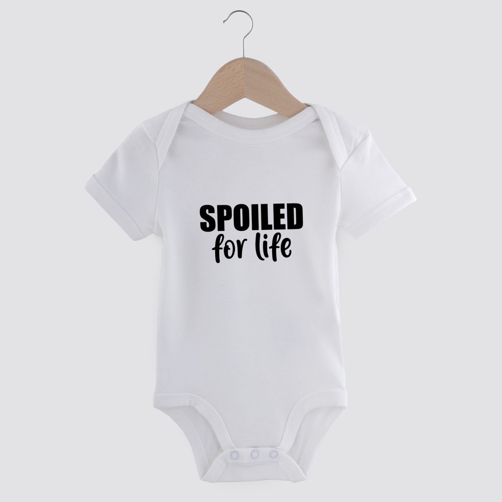 baby romper, spoiled for life