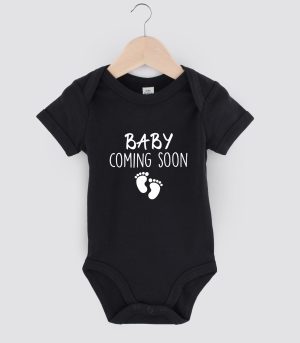 baby romper, baby coming soon
