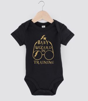 baby wizard in training, Harry Potter, baby romper, onesie
